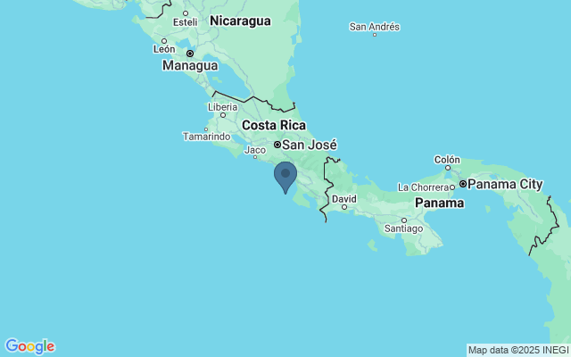 Kaart met locatie Isla del Caño